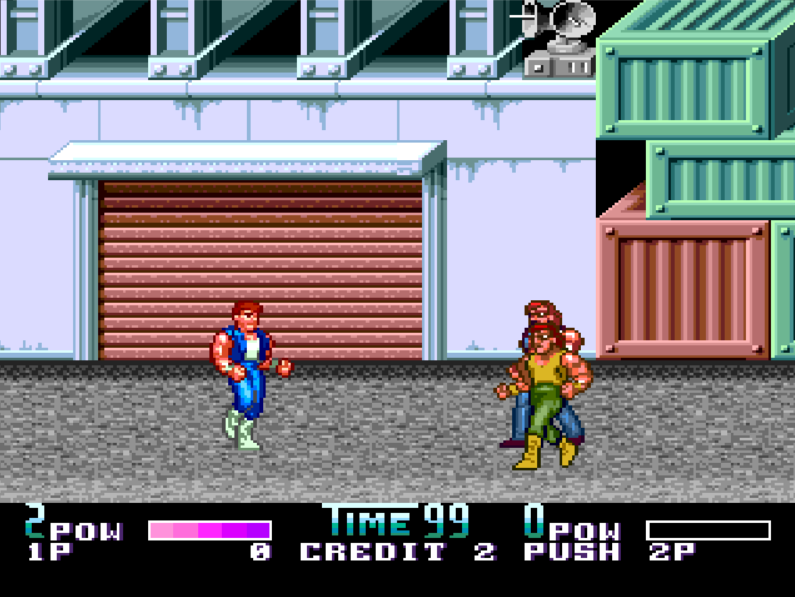 Double Dragon II The Revenge - PC Engine game screenshot (1993) by Naxat
